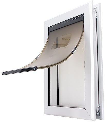 Wetterfeste Hundetür, Flexible, Abschließbare, Sichere, Langlebige Haustierklappe für Innen- und Außentüren (418x306, 5x65mm
