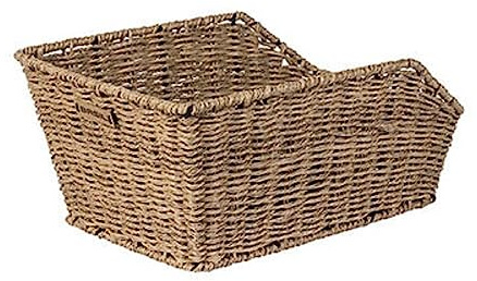 Basil Rear Basket Cento Rattan Look Fixed Assembly Via Patented WSL System Copriselle, Unisex Erwachsene, Schwarz, Einheitsgröße