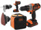 Trapano multiuso a batteria con seghetto levigatrice caricatore e soft bag rigida per il trasporto Multievo MT218S1A Black and Decker