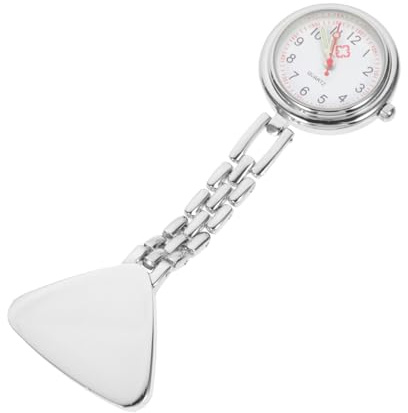 SAFIGLE Robuste Krankenschwester Taschenuhr aus Legierung mit Quarzwerk Tragbare Uhr für Pflegepersonal mit Klarer Ziffernskala und Nachtleuchtfunktion