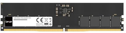 Lexar UDIMM RAM DDR5 16GB 5600 MHz Memoria RAM, 288-Pin UDIMM PC Memoria, Memoria de Computadora de Alto Rendimiento, Actualización de Módulo RAM de PC, 1.1V, CL46-45-45-90