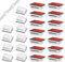 VILHTL 80 Pcs Cable Tidy Management Selbstklebende Kabelklemmen, Klemmen Fix Led Light Clips (für 8mm / 0.31in Wide Strip Light)