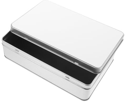 DEARMAMY Sublimationsfähige Rechteckige Eisenbox Mit Deckel Praktische Aufbewahrungsbox Für Süßigkeiten Schmuck Und Geschenke Wiederverwendbar Und Langlebig Für Hochzeiten Geburtstage Und d