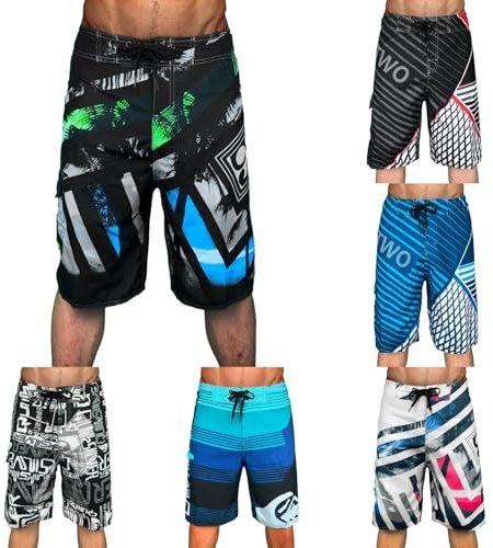Générique Maillot Short de Bain Homme Piscine Séchage Rapide Surf l'été Hawaïen Short de Plage Imprimé