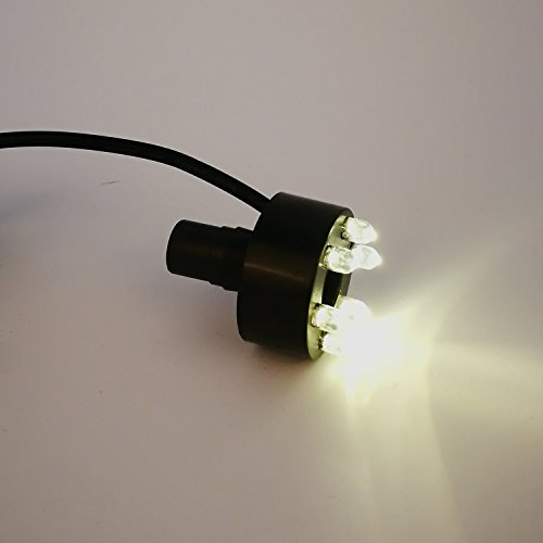 Köhko Anillo de iluminación LED, incluye cable de conexión de 2 metros para fuente de piedra 29002, blanco cálido