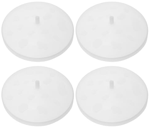 TOPPERFUN Tapa Plegable Elástica de Silicona para Recipiente de Palomitas de Microondas Repuesto 4 Unidades Lavable y Reutilizable para Control de Porciones y Protección de Snacks en