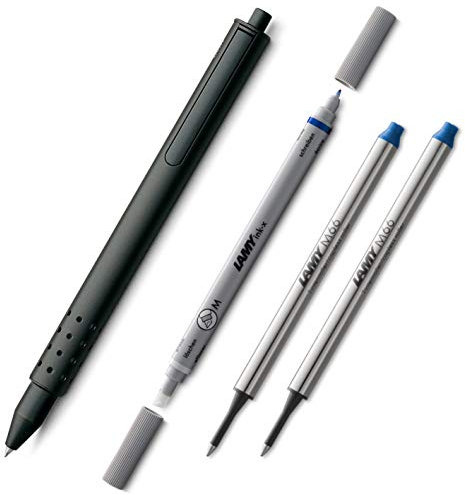 Lamy Swift 331 Tintenroller 1226053 schwarz (+ 2 Ersatzminen M blau + L?scher)