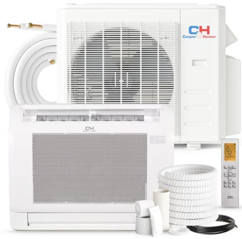 Cooper & Hunter 12,000 BTU Single Zone Floor Mounted Console Mini Split Air Conditioner & Heat Pump – 24.6 SEER2 – 16FT Installation Kit – 230V