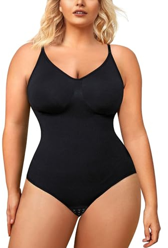 BRABIC, Body da donna modellante e contenitivo sulla pancia, senza cuciture e senza maniche, a canotta, X-Large/XX-Large