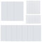 SUPERFINDINGS 10PCS Plastic Flat Blank Plate 18cm Wall Hole Cover with 80PCS Double Faced Adhesive Tape Dustproof Cover Plate Rectangle Frosted Blank Plate for Wall Plasterboard Hole Covering