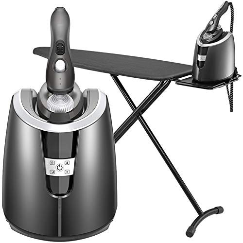 IUBGFTO Vaporizador de Ropa - Vaporizador de Ropa telescópico Vertical de Doble Polo Plancha Profesional de 1800 W Plancha pequeña para el hogar Planchado de Mano con Tabla de Planchar