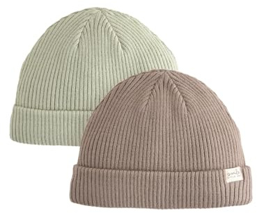 NEXT Bebés niño Pack de 2 Gorros de Punto para bebé Minerals 3 Meses-6 Meses