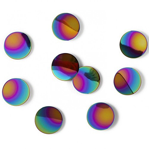 Umbra 1008193-1063 Confetti Dots Wall Décor, Wanddekoration Punkte aus Metall, Regenbogenfarbig