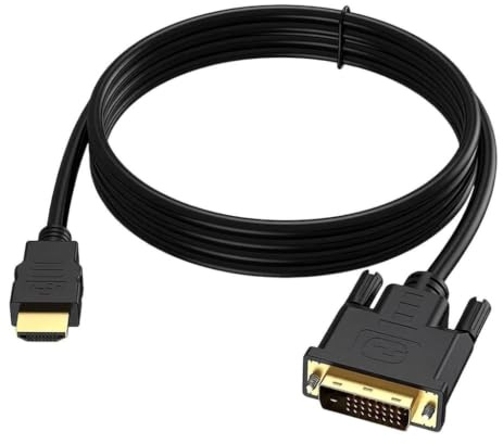 Digitalkey Cavo HDMI DVI (24+1) Alta qualità fino a 1080P con Connettori placcati Oro (3 MetrI)