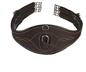 Kentucky Horsewear Sattelgurt anatomisch Leder, Länge:125, Farbe:braun