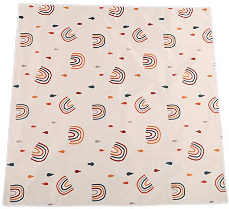 Baby Hochstuhl Bodenschutz, wasserdichte Baby Esszimmerstuhl Matte, Spielmatte für Baby Schutz Pad Baby(110 * 110CM, SMT105-EF345)