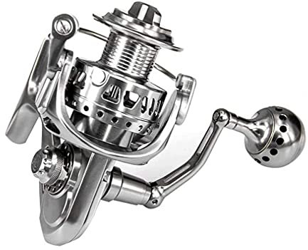 SMSOM Angelrolle, Hochgeschwindigkeitsspinnrolle mit 5,1: 1-5,5: 1 Getriebeverhältnis, 11 + 1BB, Aluminiumspule für Süßwasser und Salzwasser (Size : 3000)