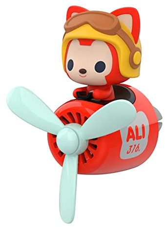 ISAKEN Désodorisant de voiture - Ours de dessin animé - Parfum de voiture - Parfum intérieur - Clips de sortie d'air - Diffuseur de voiture - Aromathérapie - Accessoire d'intérieur - Tête de mort