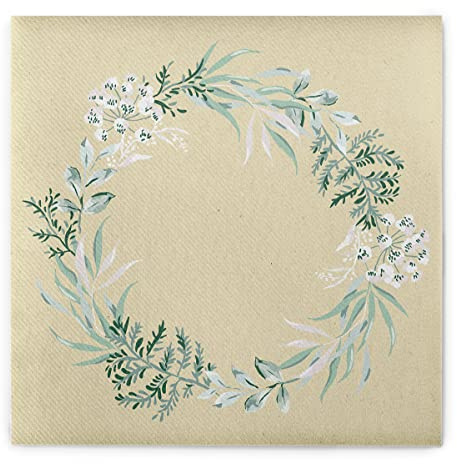 Mank Airlaid Servietten 40 x 40 cm perfekt für Hochzeit und Feiern Serviette stoffähnliche, elegant und edel 50 Stück Alea