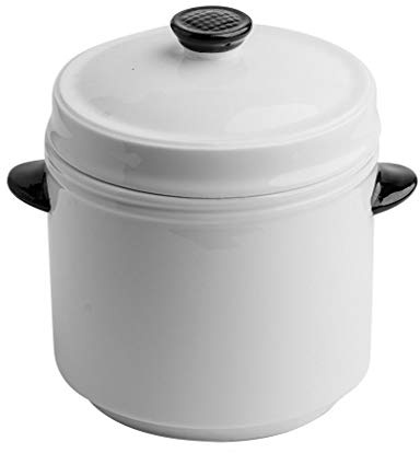 KIZQYN Cocottes Céramique Coupe Ragoût Waterproof Double Oreille étuvé Coquetier Cocotte Petite Soupe Coupe du Ragoût Bowl Four au Lave-Vaisselle Plats à Four (Size : L)