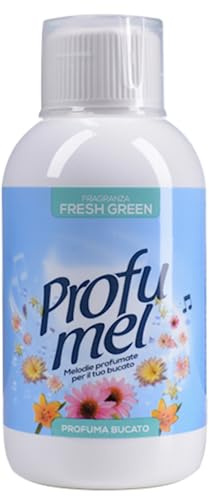 Profumel verde fresca perfume para ropa, Aroma de lavandería, desinfectante, Suavizante de aroma intenso y duradero, Perfumes Aceite Esencial, 250ml, 35dosis, bergamota y la mandarina, Luxury-Smell