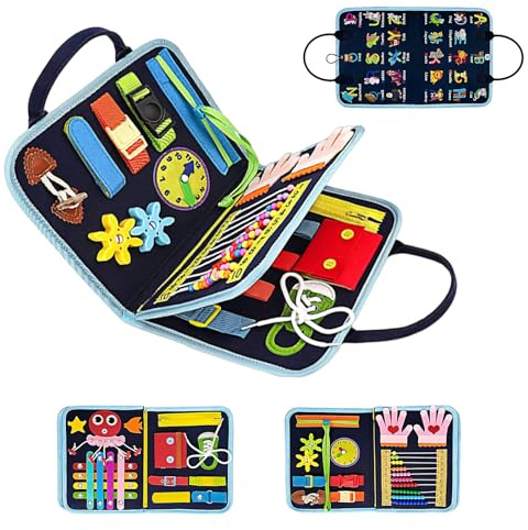 Couverture Fidget pour Démence, Couverture Sensorielle Démence, Produits Alzheimer pour Apaiser les Activités de Démence, Soulage Alzheimer/Démence/Asperger/Autisme/Anxiété