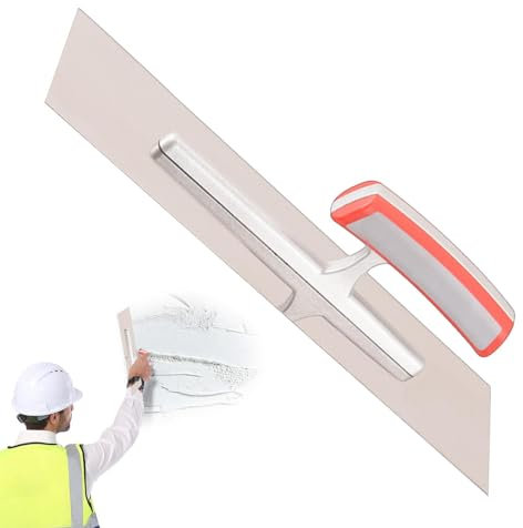Cazzuola piatta | Cazzuola per cemento | Cazzuola per piscina con impugnatura ergonomica | Utensili manuali per costruzione di lastre leggere in muratura per pareti in cemento e cemento
