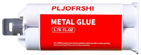 Metal Glue,Heavy Duty Welding,Epoxy Glue,Exhaust Leak Repair，Car Automotive for Body Filler Putty，for Plastics，Metals，Stainless Steel，Aluminum，Iron，1.76 oz