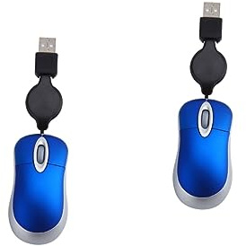 KONTONTY 2 Pièces Mini-Souris USB Souris De Bureau De Voyage pour Ordinateur Portable sans Fil Rechargeable USB c Filaire c Port c pour sans Fil
