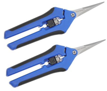 YARNOW 2 Pièces Coude De Cisaillement en Acier Inoxydable Ciseaux Robustes Sécateur À Cliquet Sécateur Outil D'Élagage De Brindille Ciseaux D'Élagage Pratiques Ciseaux De Jardinage