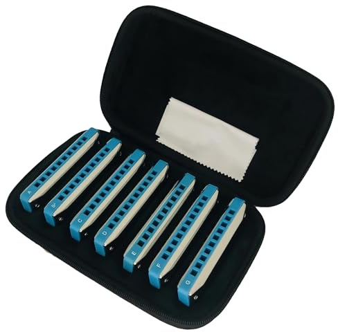 Blues Harp 10 Loch Mundharmonika Set Mit 7 Für Spieler Anfänger Profi