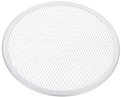 Homoyoyo Rundes Pizzablech 26 Cm Mit Gelochtem Gitter – Nahtlose Antihaft-Pizzapfanne Für Perfekte Ergebnisse in Der Küche Oder Im Restaurant – Ideal Für Tiefkühlpizza Und Frische Pizzen
