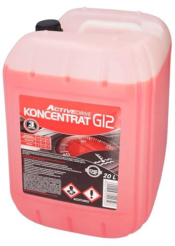 SAMETRUCK G12 / G11 Kühlerfrostschutz -80°C 5L Kühlflüssigkeit Konzentrat Antifreeze LKW PKW (G12 (Rot), 20L)