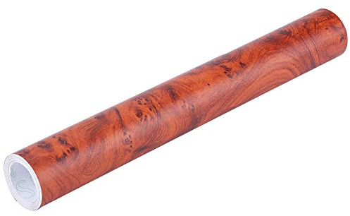 Eujgoov Auto-adhésif en Bois Enveloppe Texturée Voiture Intérieur Film Panneau Autocollant Stick Stick Bricolage de Tableau de Bord Décalque (W1303 Bird Eye)