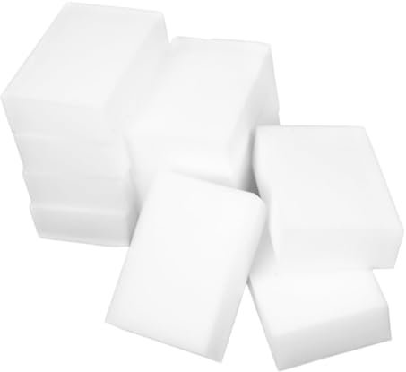 Esshogo 10 Pcs White Magic Sponge Eraser Dirt Proof Magic Sponge for Cleaning Home, Kitchen, Wall, Bathroom, Floor, Shoes