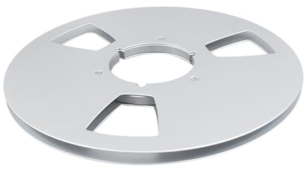 Geavonyg Aluminiumlegierung 1/4 Zoll 10 Zoll Leere Spule Für Tonbandgeräte 3-Loch Aufnahme Für Offenes Sounddeck Für Tonbandgeräte