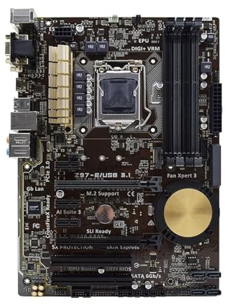 Fit For ASUS Z97-E/USB 3.1 Motherboard LGA1150 Support i7-4790K i7-4770K i5-4690K i5-4670K CPU DDR3 3200MHz 2xM.2 HDMI ATX Z97 Mainboard computer motherboards