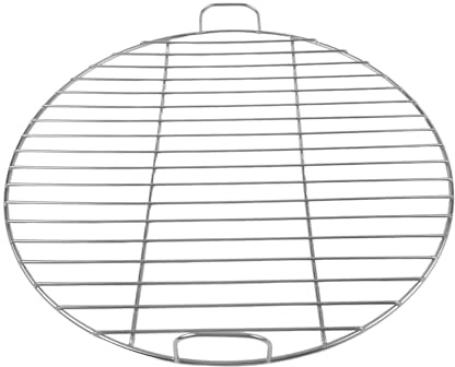 Runder Grillrost aus Edelstahl mit Griff, kompatibel 7432 und 57 cm Holzkohle-Kugelgrills(53cm)