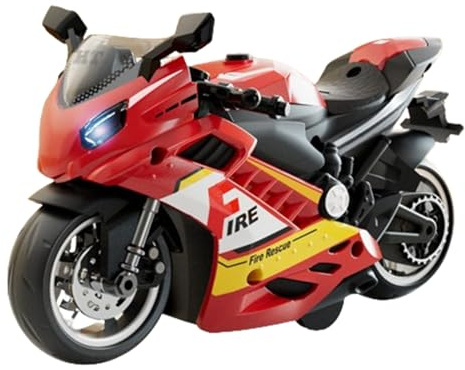 Motorcykel leksaksbyggsats – miniatyr-motorcykel-leksakspojke, motorcykelmodell med ljud och, driven leksaksmotorcykel | Vänlig cykel med reträttsmotor för, flickor, barn