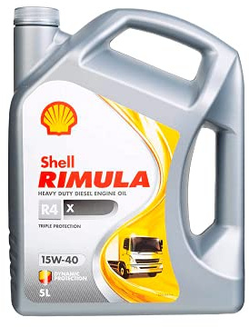 Motoröl SHELL Rimula R4 X 15W40, 5 Liter