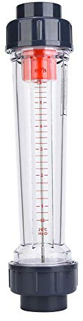 Durchflussmesser, LZS-40 (D) Flüssigkeitsdurchflussmesser aus ABS-Kunststoffrohr, flacher Kunststoffmund (50 mm), 0,6-6 m³/h, Liquid Flowmeter