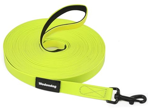 Schleppleine 15M für Hunde 3M/5M/10M/15M Wasserdicht Hundeleine Mit Softgrip-Griff und Aufbewahrungstasche Lange Schleppleine Robust Leine für mittelgroße,große Hunde