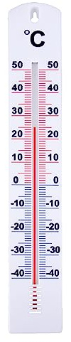 Plastic indoor/outdoor thermometer 40 cm