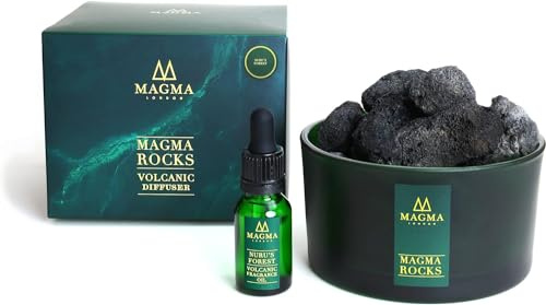 Lavastein-Diffusor – Diffusor mit ätherischen Ölen aus Vulkangestein – Raumduft – langanhaltende organische Aromasteine von Magma London (Nuru's Forest)