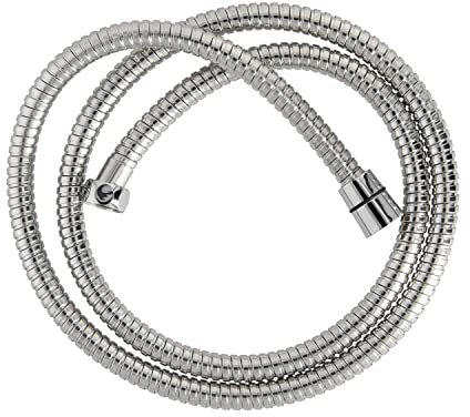 ORYX Flexo/Manguera Ducha Acero Inoxidable 1,50 Metros Accesorios de Latón. Flexible, Resistente a Torceduras, Conexión Estandar