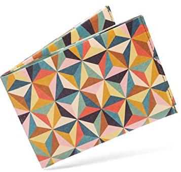 Paprcuts RFID Portemonnaie Abstract Retro | Geldbeutel Für 12 Karten, Scheine & Münzen | 100% Vegan | Wasserabweisend, Stabil & Reißfest | Unisex