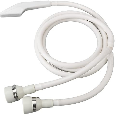 Soffione Doccia con Rubinetto per Lavandino a Doppia Connessione Portatile, Spruzzatore per Shampoo con Tubo Flessibile per il Bagno di Animali Domestici Che Lavano i Capelli