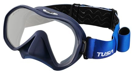 TUSA M-1010F Zensee Tauchmaske mit Stoffband, weiß