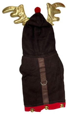 Supvox Weihnachtskostüm Für Haustiere Niedliche Weihnachtskleidung Für Hunde Und Katzen Bequem Und Warm Für Feiertagsfeiern Mit Glöckchen Und Stylischem Design