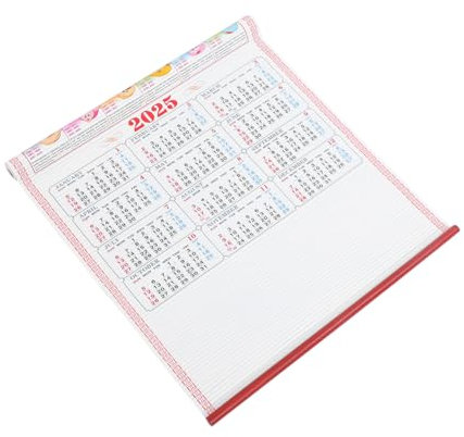TOGEVAL Wandkalender Im Chinesischen Stil Hochauflösender Snake Year Monatskalender Für Planung Dekorativ Und Vielseitig Einsetzbar Für Büro Und Zuhause